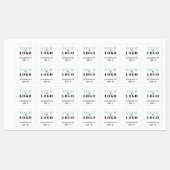 ロゴカスタム文字Webサイトまたはサイズスクエアウェア ラベル (シート)