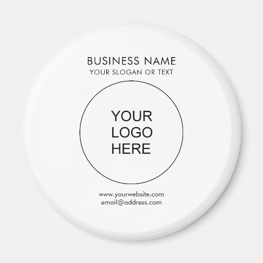 ロゴカスタム販売促進サークルテンプレート マグネット (正面)