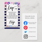 ロゴカップカードのビニー気にルビジネスの追加 名刺 (正面/裏面)