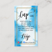 ロゴカップカードのビニ気にール水彩を追加する 名刺