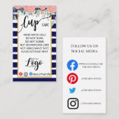 ロゴカップカードのビ気にニールビジネスの追加 名刺 (正面/裏面)