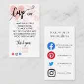 ロゴカップカードを追加気にします 名刺 (正面/裏面)