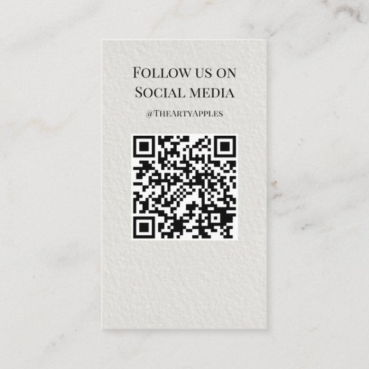 ロゴカップビニールビ気にジネス用水彩を追加する 名刺 (裏面)