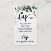 ロゴカップユーカリ気にを追加 名刺 (正面)