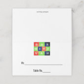 ロゴカラフルバー（ユダヤ教の）バル・ミツバー座席表、テーブルカード プレイスカード (外部開封)