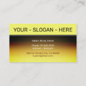 ロゴカー写真テンプレートゴールデンクロームグラデーション 名刺 (裏面)