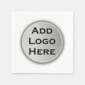 ロゴギフトの企業の追加 スタンダードカクテルナプキン (正面)