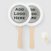 ロゴギフトの企業の追加 ハンドファン (正面&裏面)