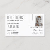 ロゴクラシックとフォトプロフェッショナル付き平白 名刺 (裏面)