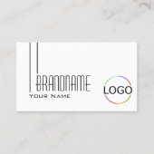 ロゴクラシックとフォトプロフェッショナル付き平白 名刺 (正面)