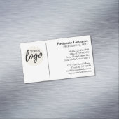 ロゴクラシックと情報を含むデザイン連絡 マグネット名刺 (インサイチュ)