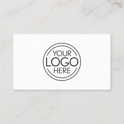 ロゴクラシックと情報を含むデザイン連絡 名刺 (裏面)