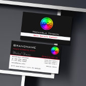 ロゴクラシック付き白黒プロフェッショナル 名刺