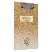 ロゴクラシック金ゴールドグリッターグラデーション クリップボード (右)