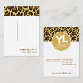 ロゴクラシックLeopardプリントヘアクリップホルダー 名刺 (正面/裏面)