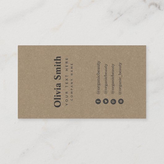 ロゴクラフトフローラリーフイヤリングディスプレイ 名刺 (裏面)