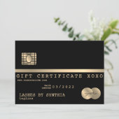 ロゴクレジットカードギフト証明書の追加 (スタンド正面)
