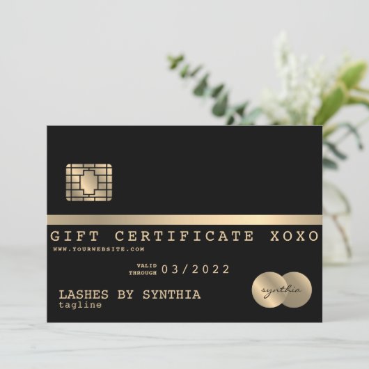 ロゴクレジットカードギフト証明書の追加 (スタンド正面)