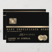 ロゴクレジットカードギフト証明書の追加 (正面/裏面)