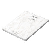 ロゴグリーンリーウォーターカラービジネスカスタムモダン ノートパッド (回転)