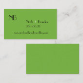 ロゴグリーン結婚のウェブサイトカード エンクロージャーカード (正面/裏面)