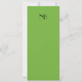 ロゴグリーン結婚式招待状 招待状 (裏面)