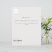 ロゴグレイミニマルビジネスマーケティングチラシ (スタンド正面)