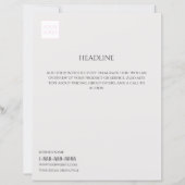 ロゴグレイミニマルビジネスマーケティングチラシ (正面)