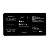 ロゴコスメモダンティックボトルラベル ラベル (正面)