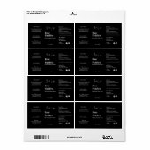 ロゴコスメモダンティックボトルラベル ラベル (フルシート)