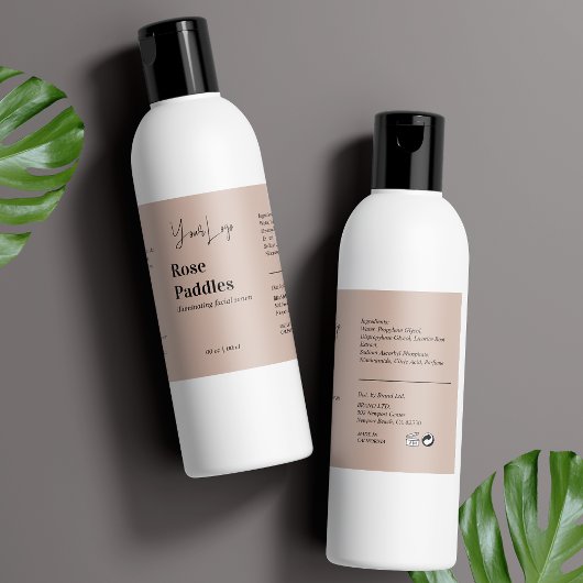 ロゴコスメモダンティックボトルラベル ラベル