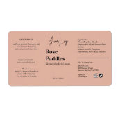 ロゴコスメモダンティックボトルラベル ラベル (正面)