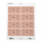 ロゴコスメモダンティックボトルラベル ラベル (フルシート)