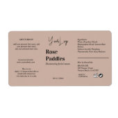 ロゴコスメモダンティックボトルラベル ラベル (正面)