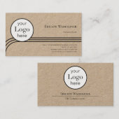 ロゴコンサルタントKraft紙名刺 名刺 (正面/裏面)
