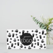 ロゴコーヒーショップ柄ビジネスギフト券 (スタンド正面)