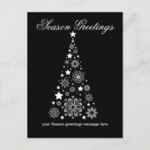 ロゴコーポレートシーズングリーティングハッピーホリデーカード ポストカード (正面)