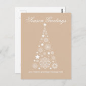 ロゴコーポレートシーズングリーティングハッピーホリデーカード ポストカード (正面/裏面)