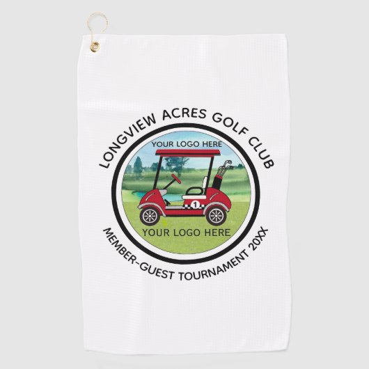 ロゴゴルフクラブリーグスワッグ大会 ゴルフタオル (正面)