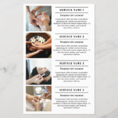 ロゴサービス 美容院 マーケティング チラシ (裏面)