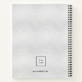 ロゴシルバーモノグラムイニシャル事業 ノートブック (裏面)