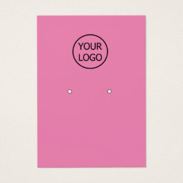 ロゴシンプルのイヤリング表示を追加カスタムするピンク