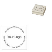 ロゴシンプルの勤務先の住所を入力 ラバースタンプ (押印)