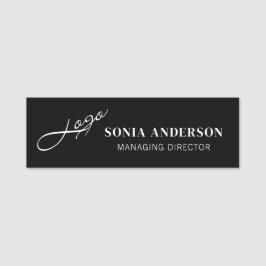 ロゴシンプルの追加と企業のプロフェッショナル 名札