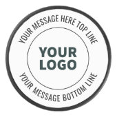 ロゴシンプルまたはイメージで置き換える方法 アイスホッケーパック (正面)