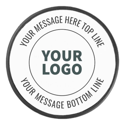 ロゴシンプルまたはイメージで置き換える方法 アイスホッケーパック (正面)