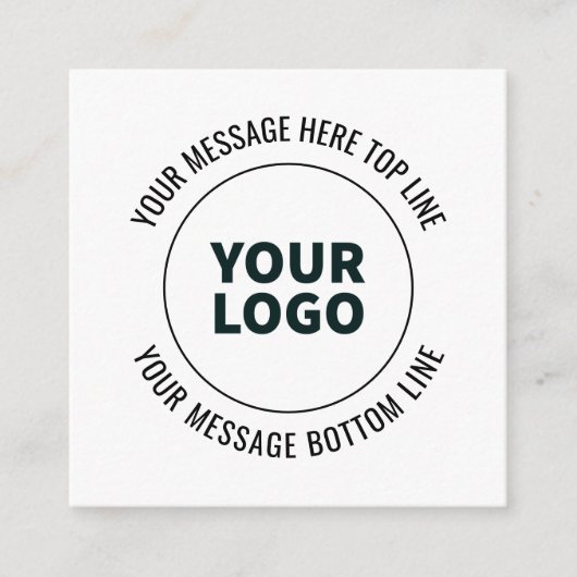 ロゴシンプルまたはイメージで置き換える方法 エンクロージャーカード (正面)