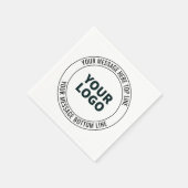 ロゴシンプルまたはイメージで置き換える方法 スタンダードカクテルナプキン (角)