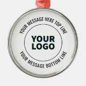 ロゴシンプルまたはイメージで置き換える方法 メタルオーナメント (正面)