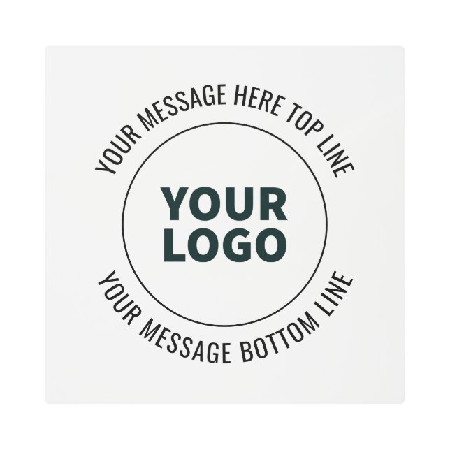 ロゴシンプルまたはイメージで置き換える方法 メタルプリント (正面)